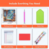 Axquilon Cross Diamond Art Kits for Adults - Religious Diamond Painting Kits for Adults Beginner, DIY 5D Full Drill Gem Art for Home Wall Decor 14x14 inch Axquilon