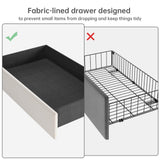 IDEALHOUSE Full Size Bed Frame with Storage Headboard, Velvet Upholstered Platform Bed Frame with 4 Storage Drawers, Built in Charging Station, Wooden Slats Support/No Box Spring Needed, White IDEALHOUSE