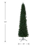 National Tree Company Artificial Slim Christmas Tree, Green, Kingswood Fir, Includes Stand, 14 Feet National Tree Company
