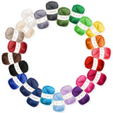 Soft Yarn for Crocheting - 2400 Yards Crochet Yarn for Crocheting and Knitting Yarn, Amigurumi Yarn for Knitting, Acrylic Yarn Bulk, Perfect Yarn for Crafts, Crocheting Yarn Set - 24 Yarn Pack x 50g Hearth & Harbor