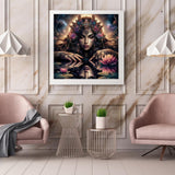 BYGFHLYW 5D Fairy Diamond Painting Kits for Adults,Flower Diamond Art Kits for Adults Beginner, DIY Full Drill Diamond Dot Gem Painting for Home Wall Decor 13.78x13.78inch BYGFHLYW