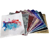 H-E 10PCS Mixed Color Sublimation Reversible Sequin Pillow Case Cover Blanks Square Mermaid Throw Pillowcase Covers Sofa Cushion Cover Case 15.75"x15.75" H-E