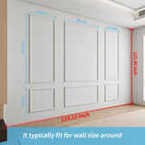 Art3d Pre-Cut Wall Molding Set of 6 pcs, Ready-to-Assemble Wainscoting Panels for Interior Wall Décor Living Room Bedroom Accent Wall - Installed with Glue, 3 Top 3 Bottom Art3d