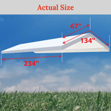 BenefitUSA 10x20' Waterproof Upgraded Carport Replacement Canopy Only Garage Top Cover Tent Shelter Tarp with Ball Bungee Cords,Frame is not Included BenefitUSA