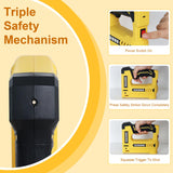 YEAHOME Electric Staple Gun, 5 in 1 Cordless Staple Gun for Upholstery with 1800 Staples & Nails, 3.7V Brad Nailer Kit with USB Charger for Wood, Carpentry, Crafts, DIY YEAHOME