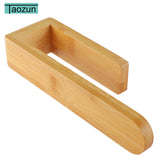 Taozun Towel Holder - Self Adhesive Bamboo Towel Rack, Decorative Natural Wooden Towel Rail for Bathroom, 8 Inch Wall Mounted Towel Bar for Kitchen Taozun