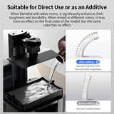 ANYCUBIC Ultra Tough Resin, 3D Printer Resin with Strong Impact Resistance and High Flexibility, Suitable for Direct Use or as an Additive, Wide Compatible for LCD Resin 3D Printers (Clear, 1kg) ANYCUBIC