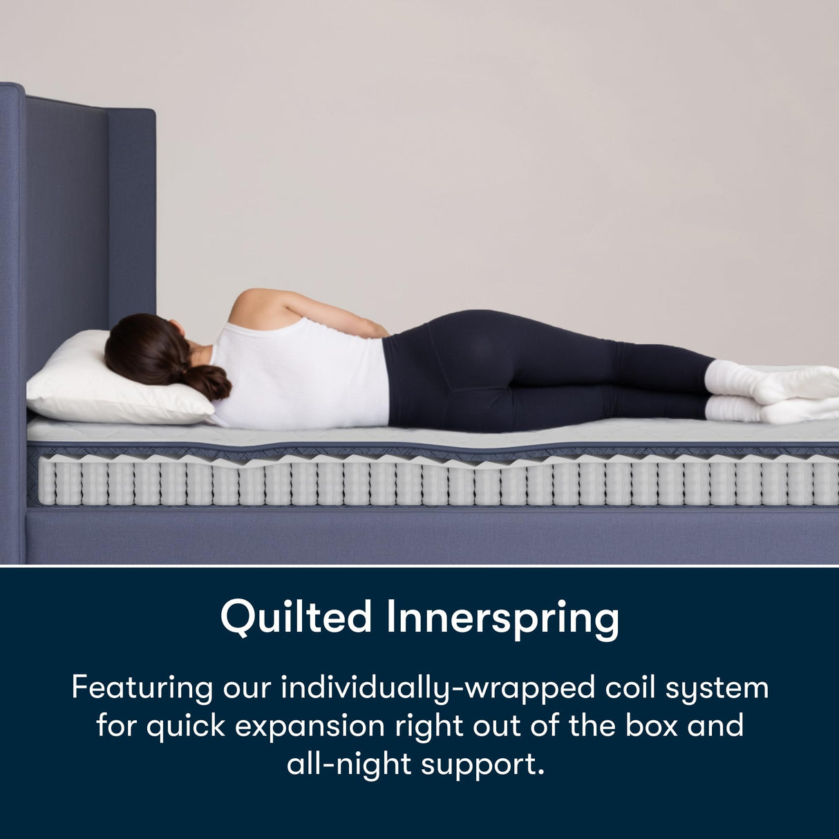 Five Star Mattress Tranquility 7-Inch Firm – Twin Size – Supportive Coils, Breathable Foam – Bed-in-a-Box –100 Night Trial, 10-Year Limited Warranty Serta