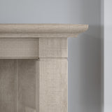 Bush Business Furniture Key West 5-Shelf Bookcase with X Pattern Accents in Washed Gray Bush Business Furniture