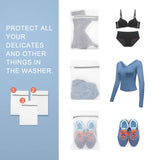 3Pcs Durable Honeycomb Mesh Laundry Bags for Delicates 12 x 16 Inches (3 Medium) WoodArtSupply