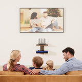WALI Floating TV Shelf, Projector Shelf Holds Up to 22lbs, Wooden Projector Wall Mounted Shelves for DVD Players, Cable Boxes, Game Consoles, Living Room Decor Accessories (CS202N), 2 Shelves, Wood WALI