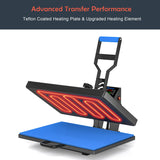 Delclynee 16" x 24" Slide Out Heat Press Machine for T Shirts, Clamshell Pull Out Lower Platen, Industrial-Quality Digital Sublimation Printer for Heat Transfer Vinyl Delclynee