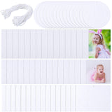 25 Pieces Sublimation Air Freshener Blanks Sheets Car Freshies Supplies Starter Kit Diy Felt Scented Sheet with Elastic Rope for Car Interior Use and Decor, 4 Styles Maitys