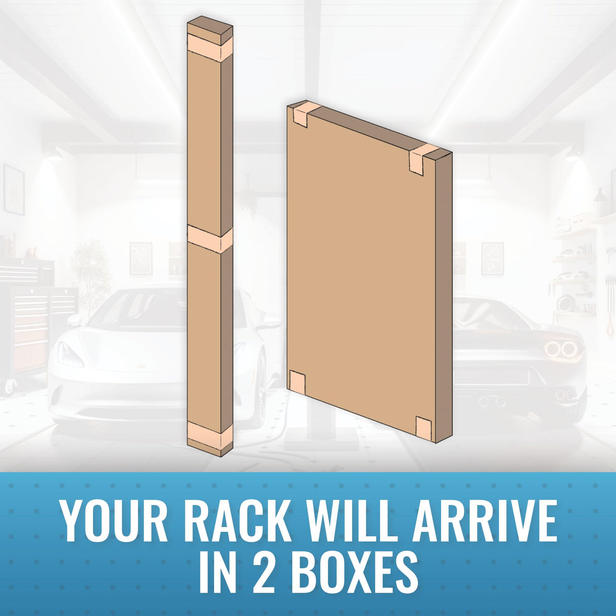 MonsterRax Overhead Garage Storage Racks 3x8’ Ceiling Mounted Shelving, Adjustable Hanging Organizer, Heavy Duty Steel, Holds 500 Pounds, Color: White, Adjustable from 24"-45" off the Ceiling MonsterRAX Storage Solutions