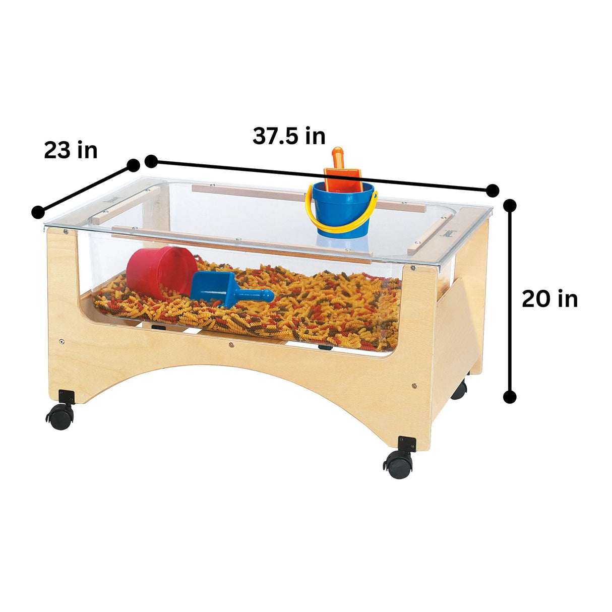 Jonti-Craft Toddler See-Thru Sensory Table Brown Jonti-Craft