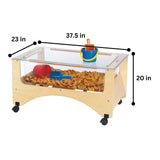 Jonti-Craft Toddler See-Thru Sensory Table Brown Jonti-Craft