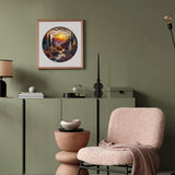 Jigfoxy Wooden Puzzles for Adults, Visual 3D Sunset Forest Wood Puzzles Adult, Unique Animal Shape Wooden Jigsaw Puzzles for Adults, Birthday Gifts for Puzzle Lovers, Family (M-11.4 * 11.4in-200pcs) Jigfoxy