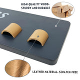 Sunglasses Holder Organizer Eyeglasses Holder Stand Wood Glasses Storage Organizer for Wall Sunglasses Display for Multiple Glasses for Women, Men, Family Bedroom, Entryway (Gray-1pcs-long) Fippkargo