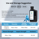 YOUSU 3D Printer Metallic Resin,Fast Curing 3D Metal Printing Resin 1KG, Magical Metallic Effect Photopolymer Resin for LCD DLP 3D Printing (1000g,Metal Blue Zine) Yousu