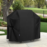 SunPatio BBQ Grill Cover 52 Inch, Outdoor Durable Waterproof Gas Barbecue Cover, Compatible for Weber Spirit 200 and 300 Series, Charbroil and Kenmore Grills, Compared to Weber 7106, 52" x 26" x 43"H SunPatio