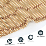SEEYE Cordless Bamboo Blinds Shades, Light Filtering Bamboo Roller Shades Natural Roman Blind Shade, Bamboo Roll Up Blind for Windows, Easy to Install for Door, Patio, Bedroom, 26" W x 64" H,Natural SEEYE
