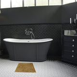 HJJKKH Bath Mat 23.6X23.6 inches, Square Natural Bathroom Rug, Non Slip Foldable Floor Shower Mat for Bathroom, Bathtub, Shower, Sauna, Hot Tub, Rayon Derived from Bamboo HJJKKH