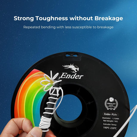 Creality PLA Filament 1.75mm, Upgrade PLA+ Filament Strong Toughness No-Tangling Vacuum Packaging 3D Printing Filament Fit Most FDM 3D Printers, 1kg Spool, Accuracy +/- 0.02mm, Multi-Color Creality
