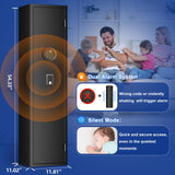 4-5 Gun Safe for Home Rifle and Pistols, Electronic Rifle Safe, 54" Quick Access Gun Cabinets,Heavy-Duty Rilfe Security Safe for Shotguns with Dual Alarm System, TYPE-C Keypad, Removable Shelf QIRANUI