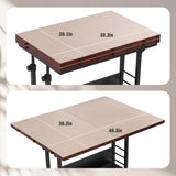 Tektalk 2000 Piece Foldable Puzzle Board with Height Adjustment, Jigsaw Puzzle Table with 2 Felt Cover & 8 Sorting Trays/Drawers, Puzzle Easel with Legs, Enclosed with 4 Roller Wheels (Black) Tektalk