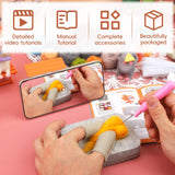 OEHPICC Mouse Family Needle Felting Kit,Needle Felting Starter Kit, Mice Felting Kit for Beginner Adults with Felting Supplies and Instructions for DIY Felting OEHPICC