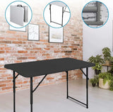 Edtian Folding Table, 4FT Small Portable & Foldable for Indoor & Outdoor Use, Compact Card Table for Camping, Crafting Edtian