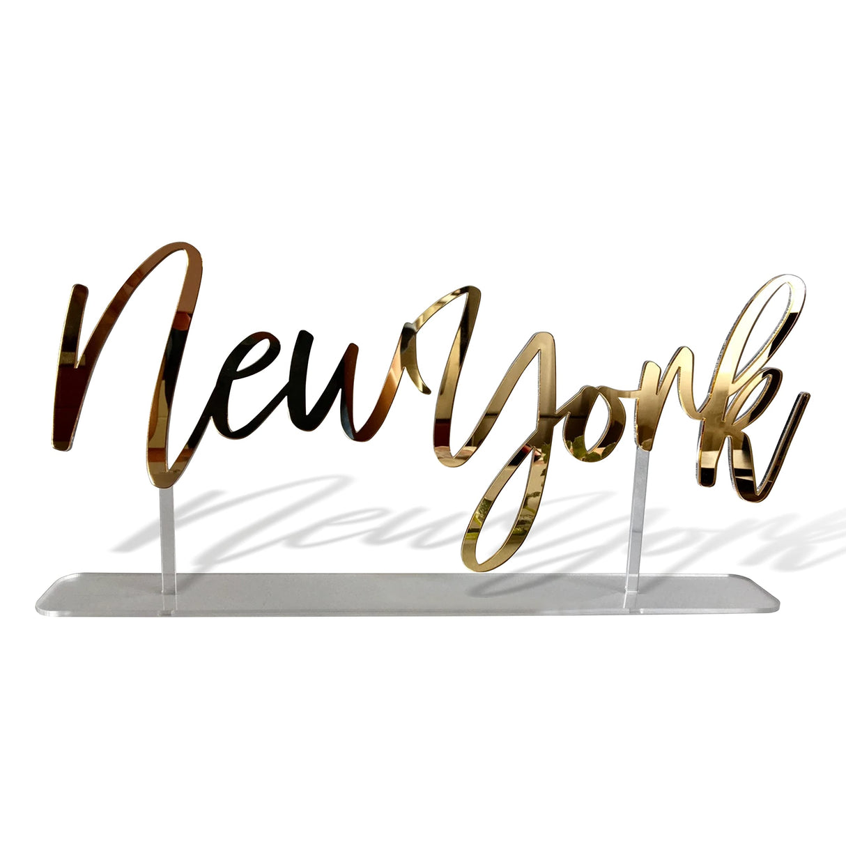 Table City Signs Tabletop Cities of The World Sign Base Personalized Custom Name Calligraphy Laser Cut Acrylic Freestanding Reception Decor Event Party Table Markers Reserved Seating Plan New York FranJohnsonHouse