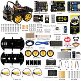 KEYESTUDIO Smart Car Robot,4WD Programmable DIY Starter Kit for Arduino for Uno R3,Electronics Programming Project/STEM Educational/Science Coding Kit for Teens Adults,15+ KEYESTUDIO
