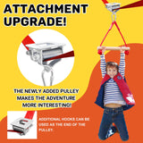 Ninja Warrior Obstacle Course for Kids，60ft Ninja Slackline-with 8 Pcs Accessories,Tree Protector & Carry Bag Ninja Course for Kids Outside-Backyard Zip Line for Kids Perantlb