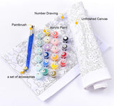 Paint by Numbers Kit for Adults Van Gogh《Fishing Boats On The Beach of Les Saintes Maries De La Mer》 Oil Painting by Numbers Kit for Home Decor Gifts WoodArtSupply