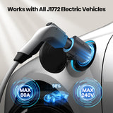 Mavulo Tesla to J1772 EV Charger Adapter 19KW Fast Charging 80A/240V,NACS Converter Works with Tesla Wall Connectors/Destination Charger/Mobile Connectors,EV Charging Solution for Home and Travel Mavulo