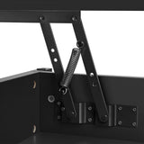 Yaheetech Black Coffee Table, Lift Top Coffee Table with Hidden Storage Compartment & Open Shelf, Lift Tabletop Pop-Up Coffee Table for Living Room Reception, 47.5inch L Yaheetech