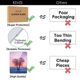 6 Pieces Aluminum Sublimation Blanks Sheet[8X10in] KSVZS Metal Blanks Sublimation Blanks,Metal Wall Frame Blanks Wall Decor for Bedroom,Living Room,Wedding,Family Pets,3+3 KSVZS