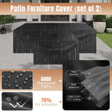 Aoxun 13 Pieces Patio Furniture Set with 44” Fire Pit Table Wicker Rattan Outdoor Sectional Conversation Set with Coffee Table and 4” Thickened Cushions, Beige (Waterproof Cover Included) Aoxun