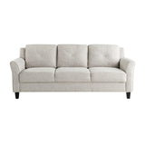 Lifestyle Solutions Harrington Sofa Curved Arms, Beige LifeStyle Solutions