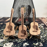 lagine Wooden Acoustic Guitar Pick Box with Stand, Personalized Guitar Box for Pick, Engraved Guitar Picks Box, Wood-carved Guitar Pick Stand for Guitar Picks Storage, for Guitarist Musician lagine