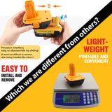 【Fast USB | Replace for De walt 18V to 20V Battery Adapter】 Converter DCA1820 for Dewalt 18V Tools Convert Dewalt 20V Battery DCB203 DCB206 to Dewalt 18V XRP NiCd NiMh Battery DC9098 DC9096 for Phone CaliHutt