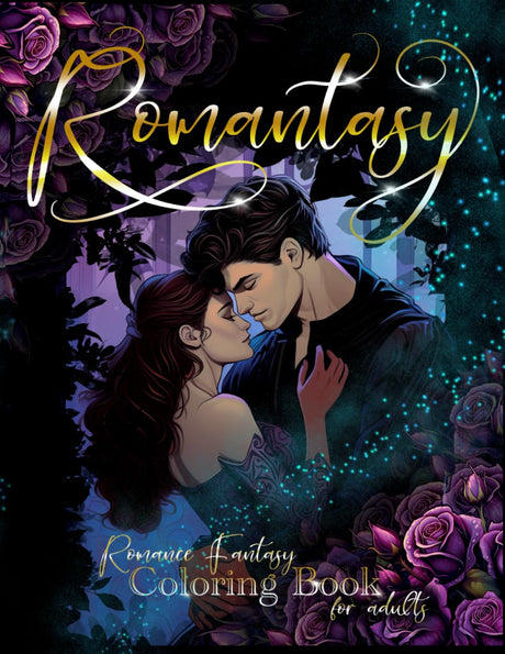 Romantasy Coloring Book: Romance Fantasy Book For Adults: Magical and Romantic Coloring Book for Women and Teens with Fae, Shifters, Dragons, Enchanted Forests and more WoodArtSupply