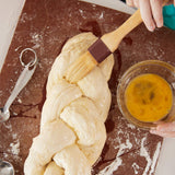 Boao 4 Pieces Pastry Brushes Baking Basting Brush with Natural Bristle BBQ Oil Brush Wooden Handle Food Brush for Cooking Butter Egg Kitchen Brush Culinary Utensil(1 Inch, 1 1/2 Inch) Boao