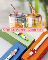 PET SHOW 50 Pack Big Flower Girl Headbands for Litter Girls with Teeth Interchangeable Charms Removable Bows Slip on Head Bands Hair Clips DIY Hair Bands Accessories Making Kit Birthday Gift PET SHOW