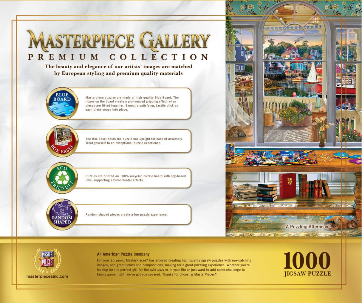 MasterPieces 1000 Piece Jigsaw Puzzle for Adults, Family, Or Kids - A Puzzling Afternoon - 26.75"x 19.25" Masterpieces