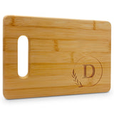 Personalized Cutting Boards - Small Monogrammed Engraved Cutting Board (D) - 9x6 Customized Bamboo Cutting Board with Initials - Wedding Kitchen Gift On The Rox