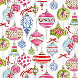 IHR Ideal Home Range Party Napkins Rosanne Beck Disposable 3-Ply Paper Lunch Napkin Pack, 6.5" x 6.5", Merry Vintage Ornament, 20-Count Boston International