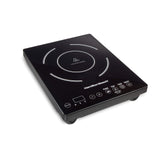 Hamilton Beach Portable Single Induction Cooktop Countertop Burner Hot Plate with Fast Heating Mode, 1800 Watts, 10 Temperature Settings up to 450F, Black (34104) Hamilton Beach