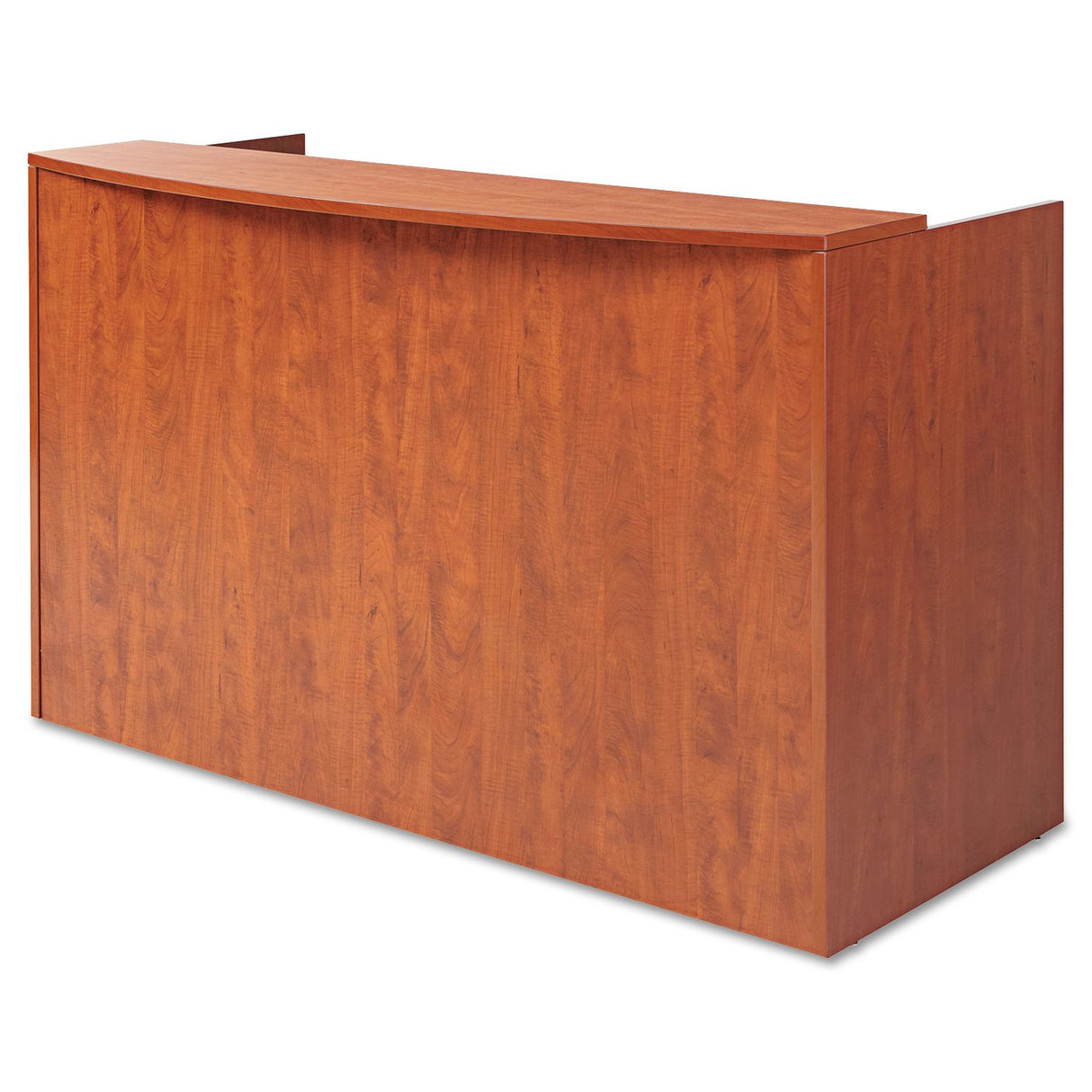 Alera ALE Valencia Series Reception Desk w/Counter, 71w x 35 1/2d x 42 1/2h, Cherry Alera